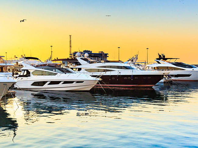 Boats in Marina