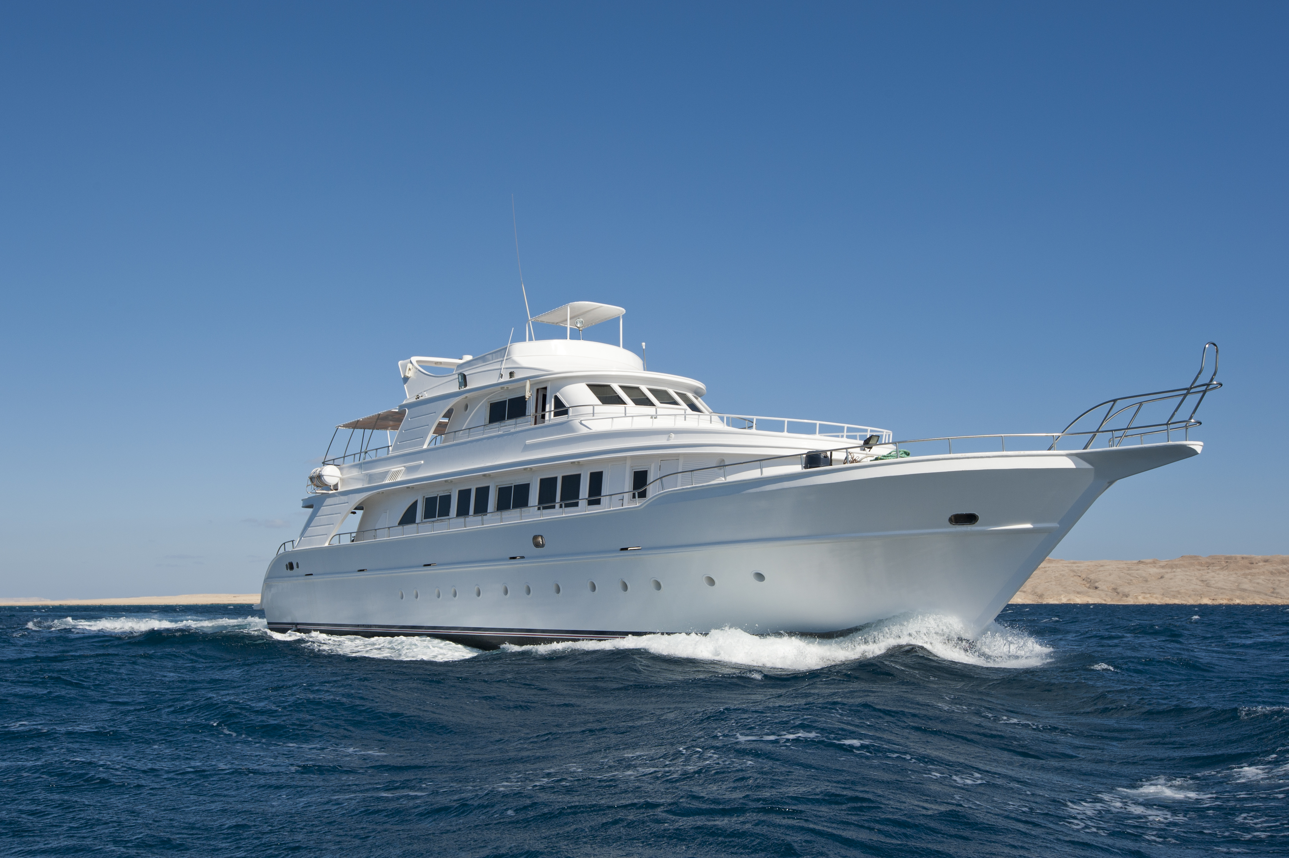 Yacht in the water