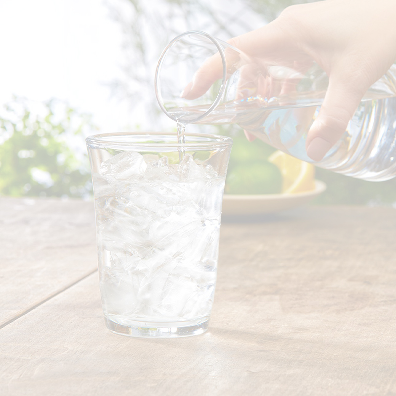 pouring ice water