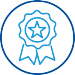 Reward, Badge, Ribbon Icon CMYK